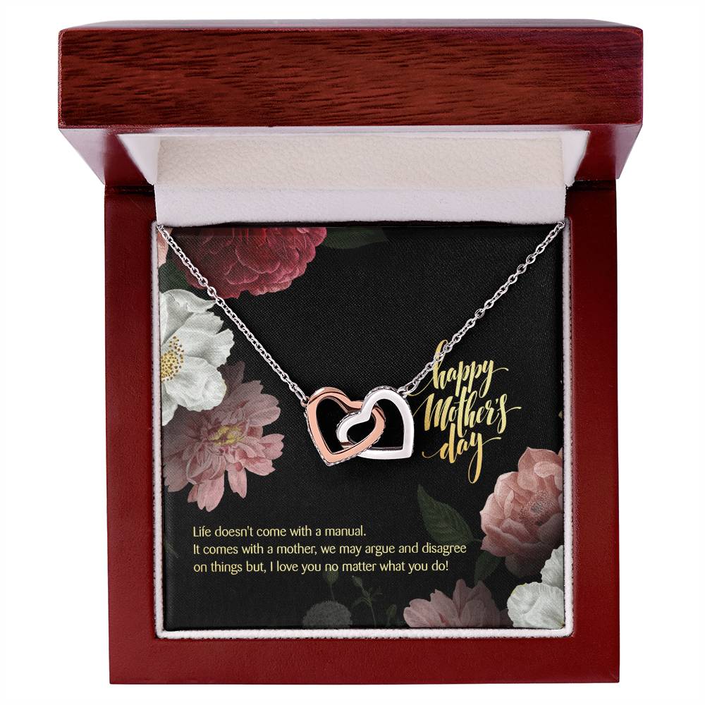 Thank You For Being In My Life! Mother'S Day Edition - Interlocking Hearts Necklace