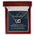 To My Granddaughter Heart Necklace Interlocking Hearts Necklace