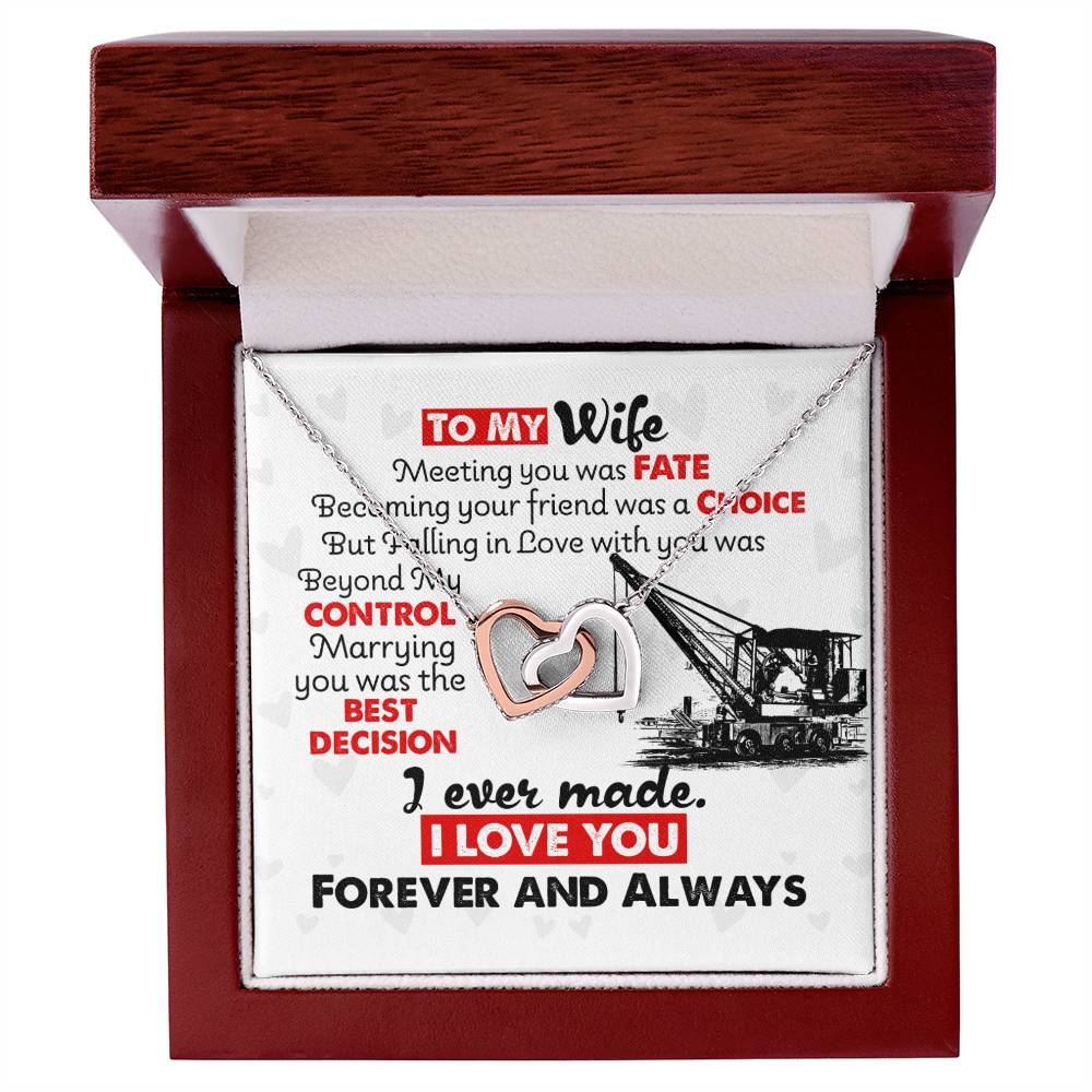 Crane Operator'S Wife - Interlocking Heart Necklace Interlocking Hearts Necklace