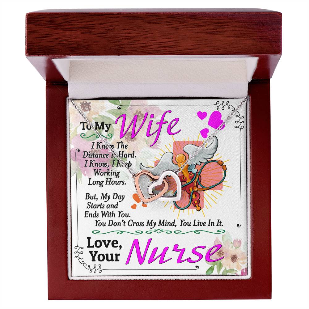 Nurse'S Wife - Interlocking Heart Necklace Interlocking Hearts Necklace