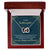 To My Goddaughter Gift - Nobody Can Replace My Granddaughter Heart Necklace Interlocking Hearts Necklace