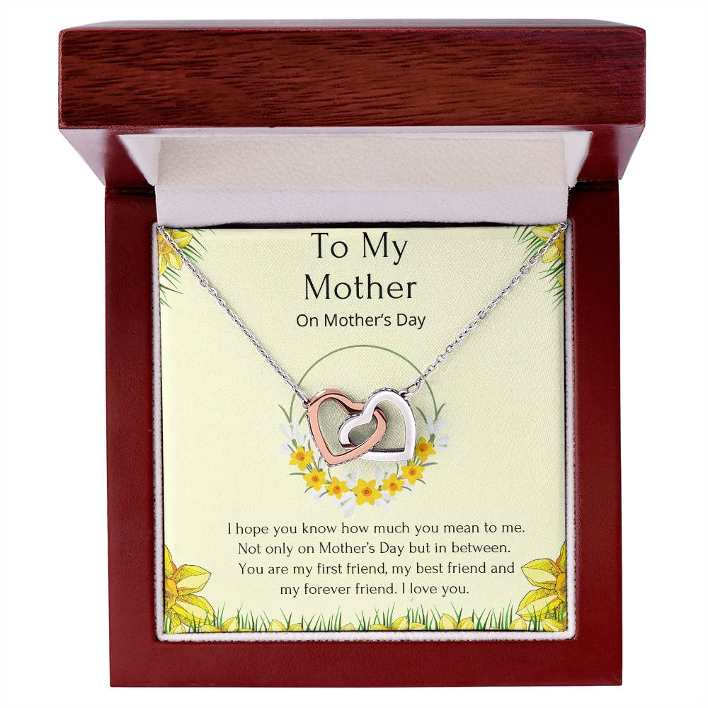 Interlocking Heart Mother’S Day Necklace. Interlocking Hearts Necklace