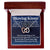 Blowing Kisses Remembrance Necklace Gift Interlocking Hearts Necklace