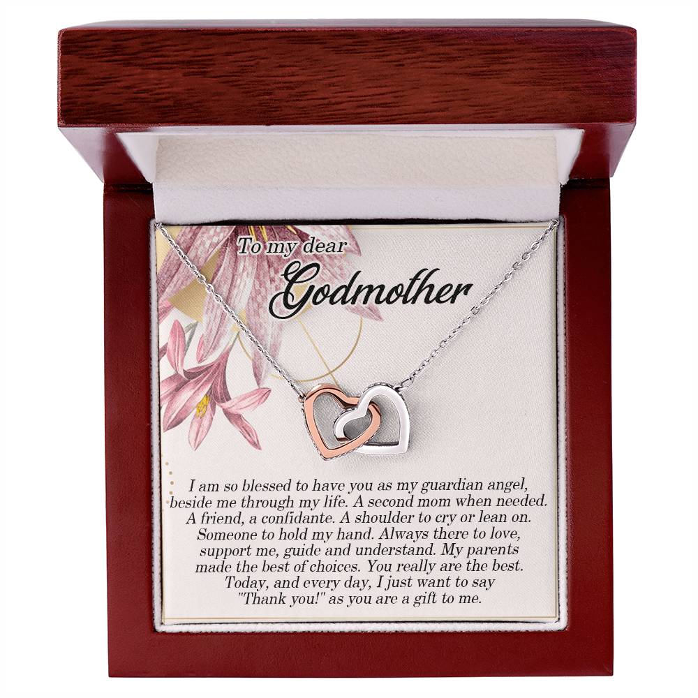 My Godmother Necklace Giftnecklace Gift For Godmothergodmother Interlocking Hearts Necklace Godmother Wedding Giftgodmother Of The Bride