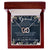 To My Girlfriend Interlocking Hearts Necklace Message Card