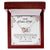 To My Future Wife Interlocking Hearts Necklace Message Card