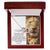 To My Daughter - This Old Lion Will Always Have Your Back Interlocking Hearts Necklace