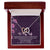 To My Wife Interlocking Hearts Necklace Message Card