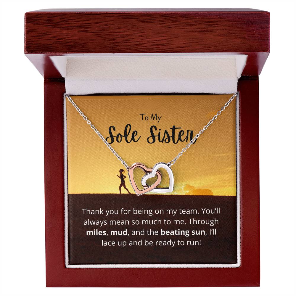 Sole Sister - Miles Mud And Beating Sun - Necklace Interlocking Hearts Necklace