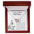 To My Mommy - Thanks For Not Abandoning Us - Interlocking Hearts Necklace