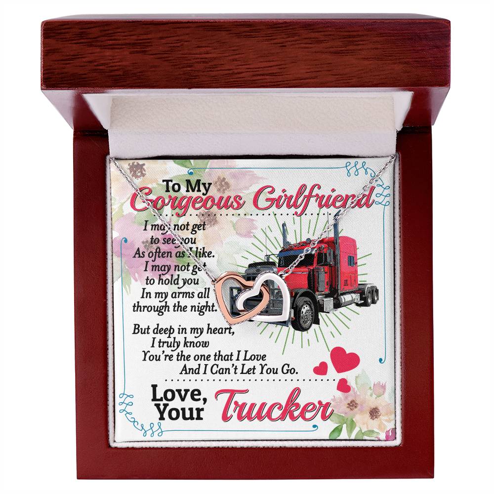 Trucker'S Girlfriend - Interlocking Heart Necklace Interlocking Hearts Necklace