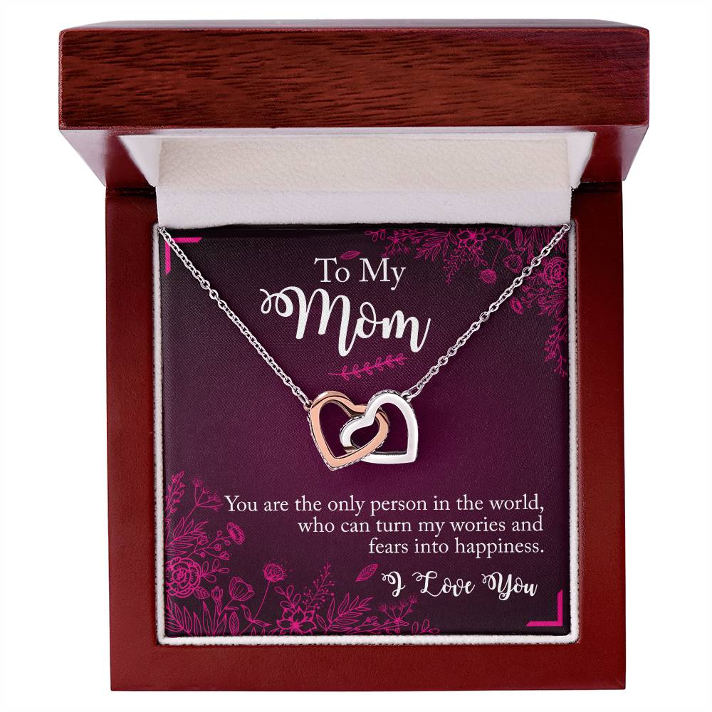 Interlocked Heart Neckless - Mother'S Day Interlocking Hearts Necklace
