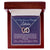 Awesome Daughter Necklace Gift From Mom Interlocking Hearts Necklace