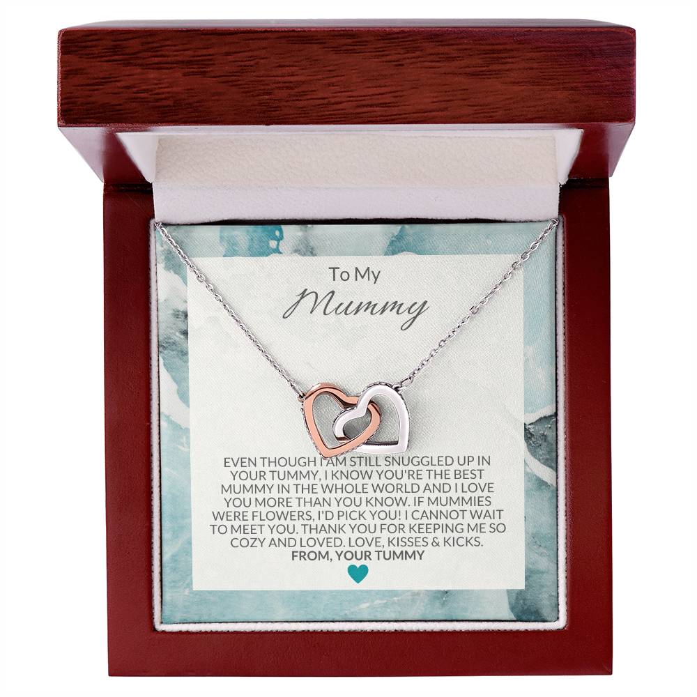 To My Mummy Necklace Interlocking Hearts Necklace