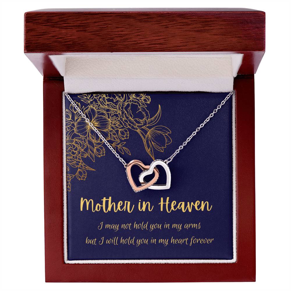 Mother In Heaven - Interlocking Necklace Interlocking Hearts Necklace