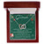 To My Granddaughter Interlocking Hearts Necklace Message Card