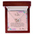 To My Daughter If Ever There Is A Tomorrow - Love Mom Interlocking Hearts Necklace