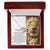 To My Daughter - This Old Lion Will Always Have Your Back Interlocking Hearts Necklace
