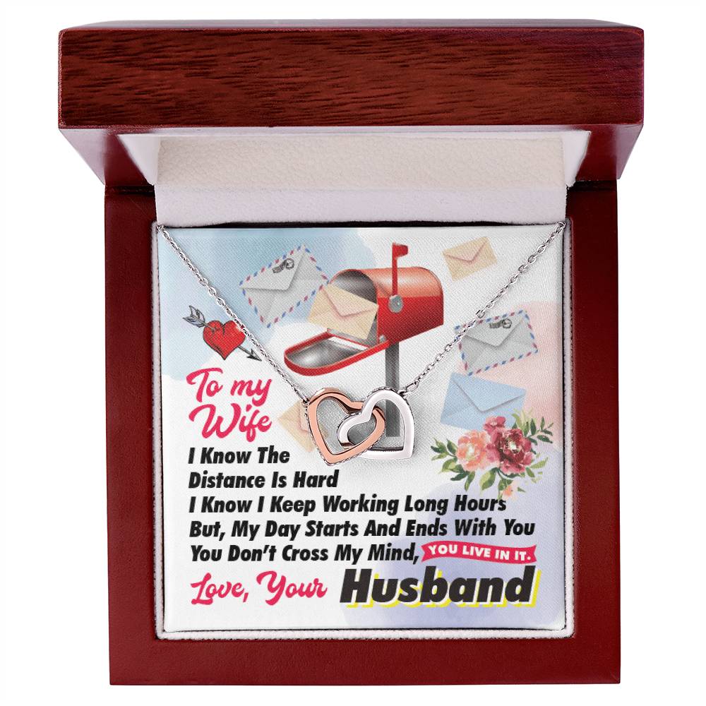 Postal Worker'S Wife - Interlocking Heart Necklace Interlocking Hearts Necklace