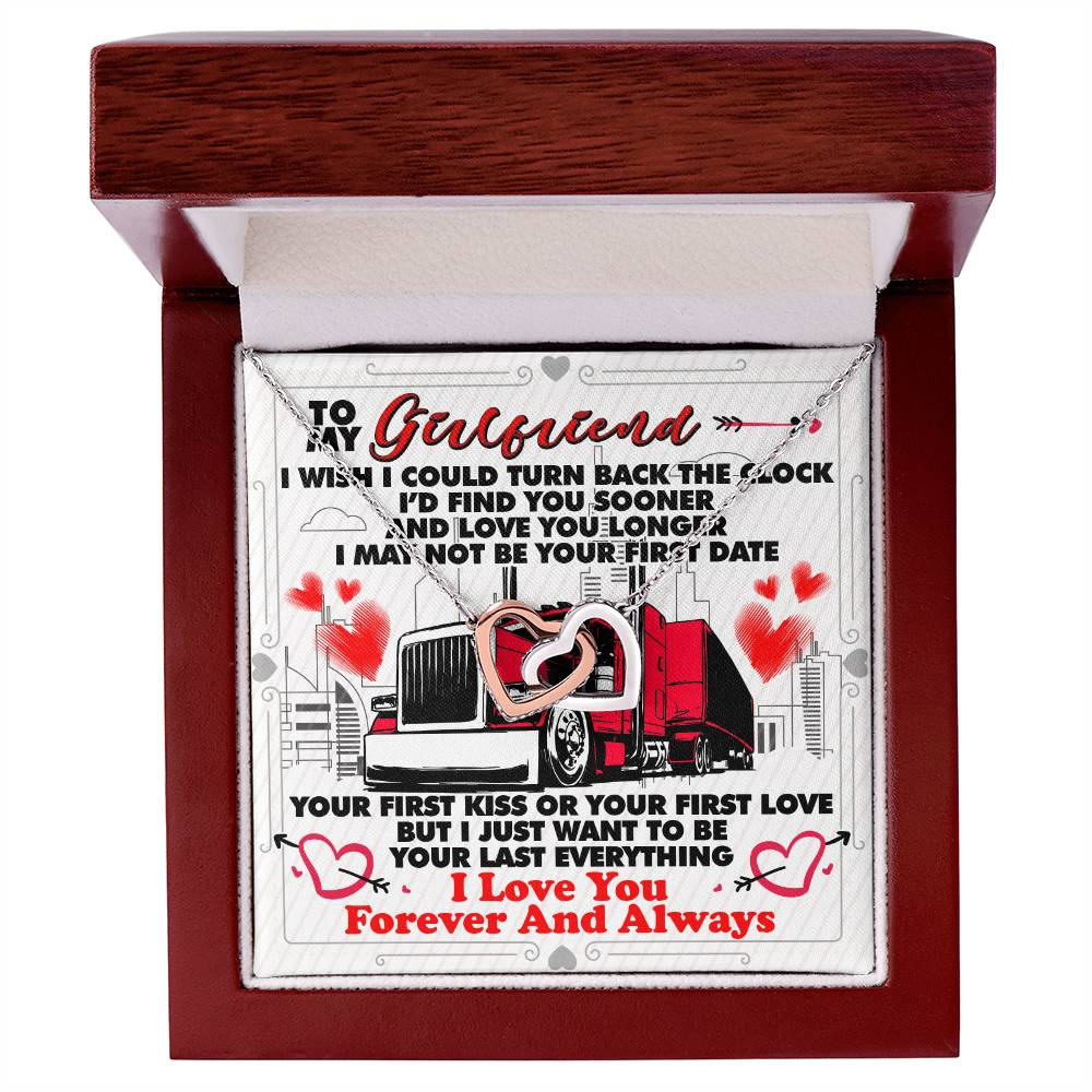 Trucker'S Girlfriend - Interlocking Heart Necklace Interlocking Hearts Necklace