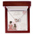 To My Daughter - 2 Interlocking Hearts Necklace