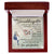 To My Granddaughter Interlocking Hearts Necklace Message Card