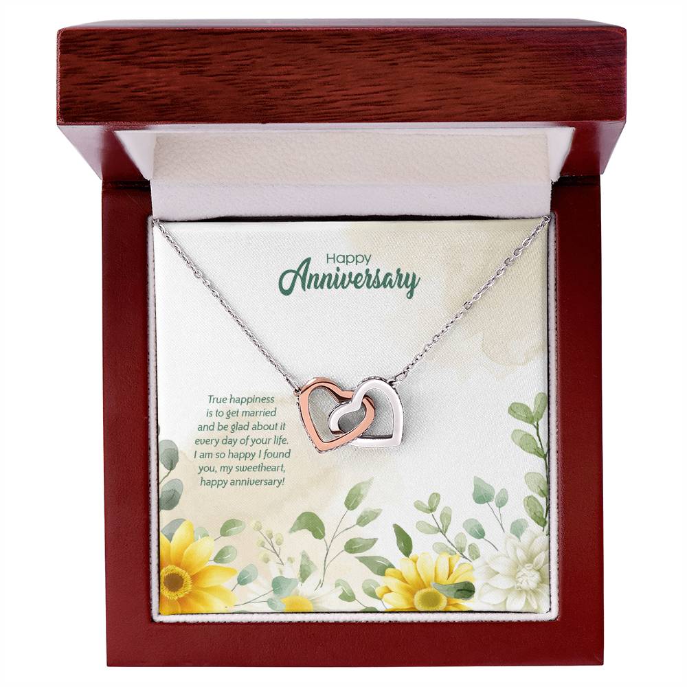 Anniversary Edition Happily Married - Interlocking Hearts Necklace