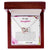 To My Daughter Never Forget How Much I Love You - Love Dad Interlocking Hearts Necklace