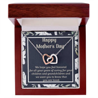 Interlocking Hearts Mother'S Day Gift For Grandma Interlocking Hearts Necklace