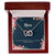 To My Mom Interlocking Necklace Floral Interlocking Hearts Necklace