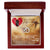 To My Beautiful Girlfriend - I Would Use My Last Breath To Say I Love You - Interlocking Heart Necklace Interlocking Hearts Necklace