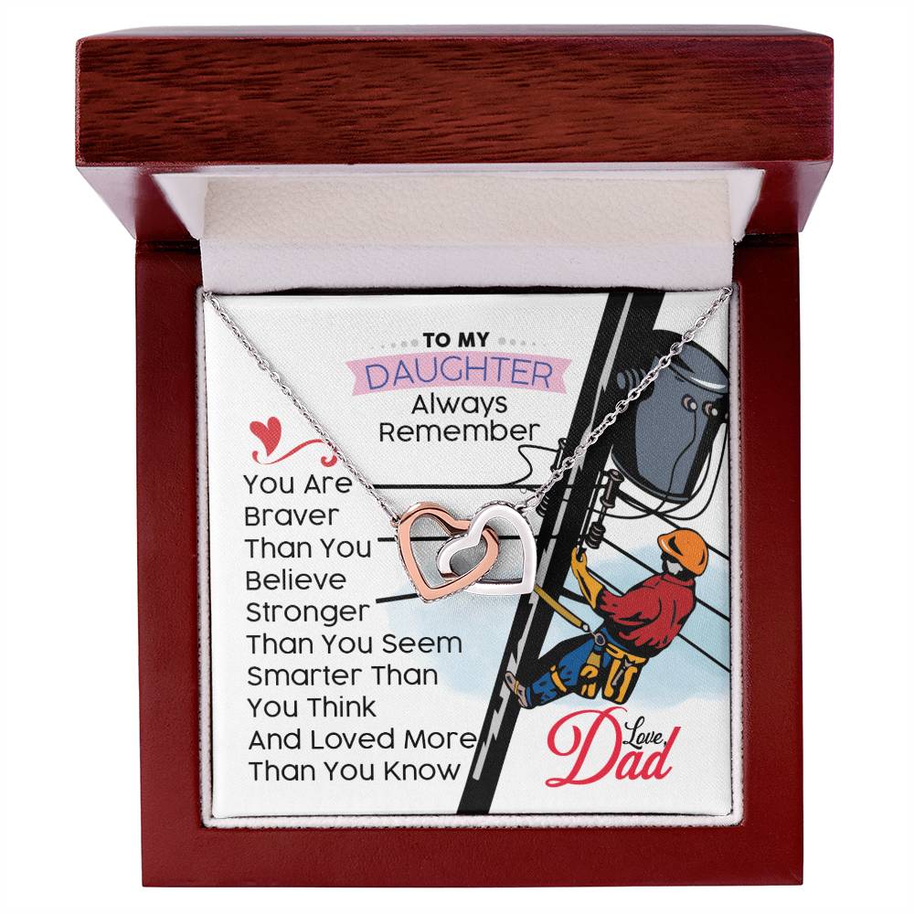 Lineman'S Daughter - Interlocking Heart Necklace Interlocking Hearts Necklace