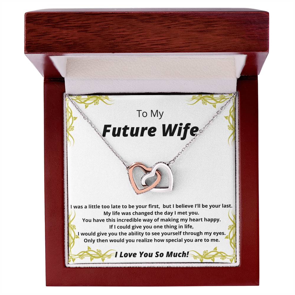 A Gift For My Future Wife Interlocking Hearts Necklace