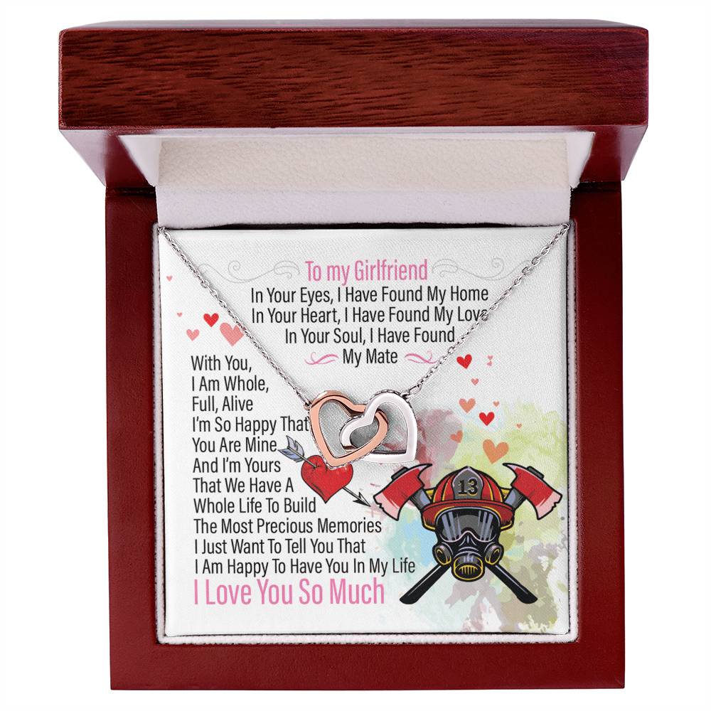 Firefighter'S Girlfriend - Interlocking Heart Necklace Interlocking Hearts Necklace