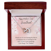 From Husband To Wife A Love Bond Interlocking Hearts Necklace