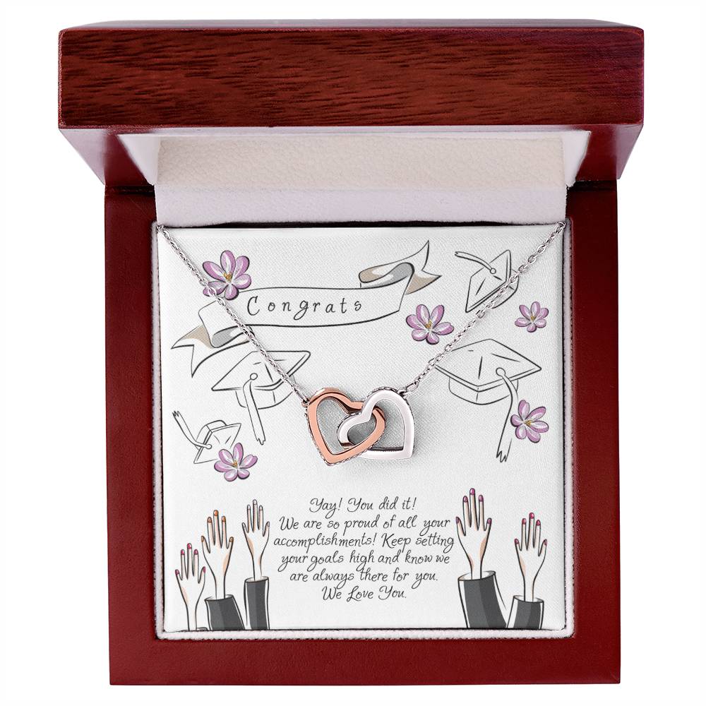 Graduation Gift For Senior 2021 Interlocked Hearts Necklace Interlocking Hearts Necklace