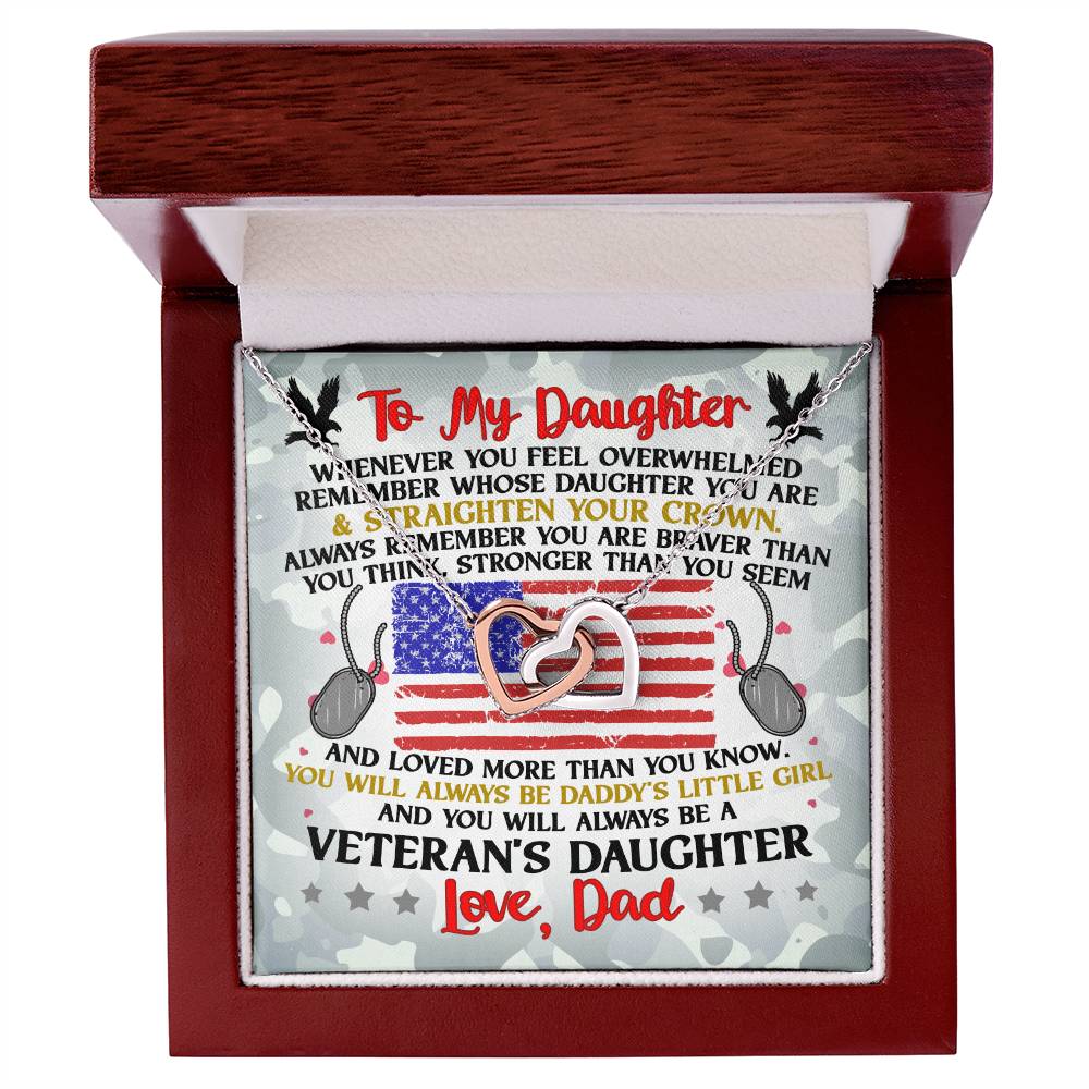 Veteran'S Daughter - Interlocking Heart Necklace Interlocking Hearts Necklace