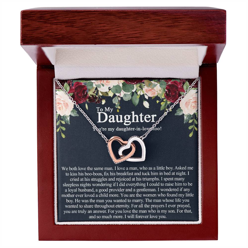 To My Daughter In Law Necklace Unique Daughter In Law Gift From Mother In Law Future Daughter In Law New Daughter In Law Jewelry Interlocking Hearts Necklace