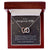To My Gorgeous Wife - Interlocking Hearts Necklace