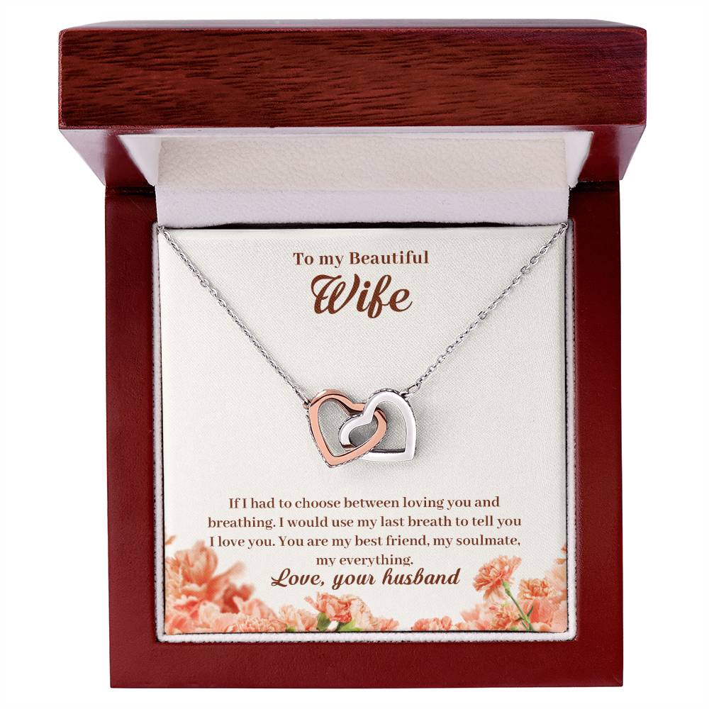 Interlocking Hearts Necklace Anniversary Gift For Wife Gift For Her From Husband Gift For Her Mothers Day Gift Valentines Day Gift Gifts For Wife Christmas Gift