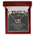 To My Girlfriend Interlocking Hearts Necklace Message Card