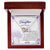 To My Daughter - Never Forget - Interlocked Hearts Necklace Interlocking Hearts Necklace