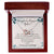 To My Love Interlocking Hearts Necklace Message Card