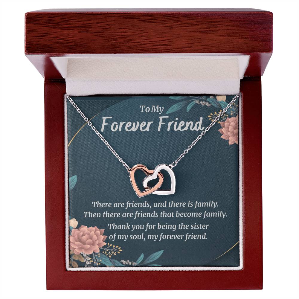 My Forever Friend - Hearts Necklace Interlocking Hearts Necklace