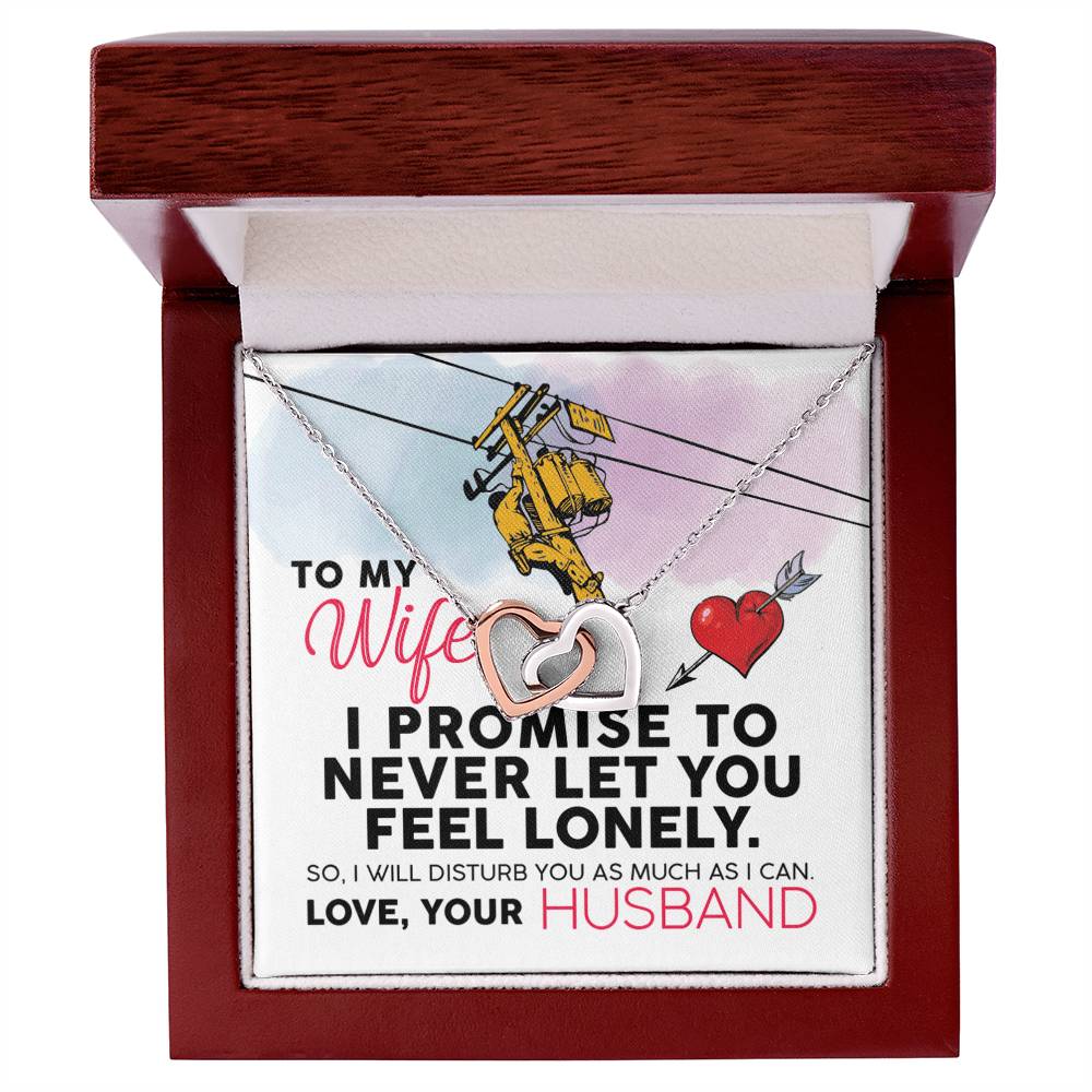 Lineman'S Wife - Interlocking Heart Necklace Interlocking Hearts Necklace