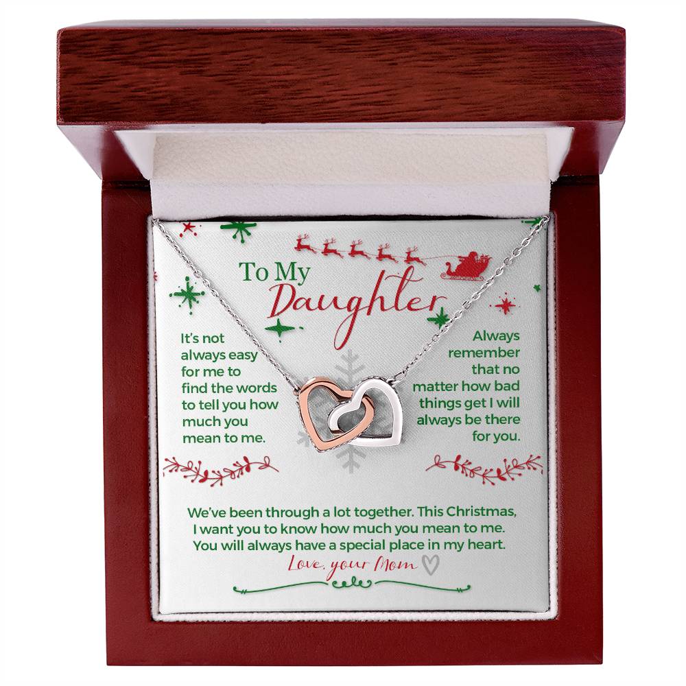 This Christmas I Want You To Know. - Interlocking Hearts Necklace