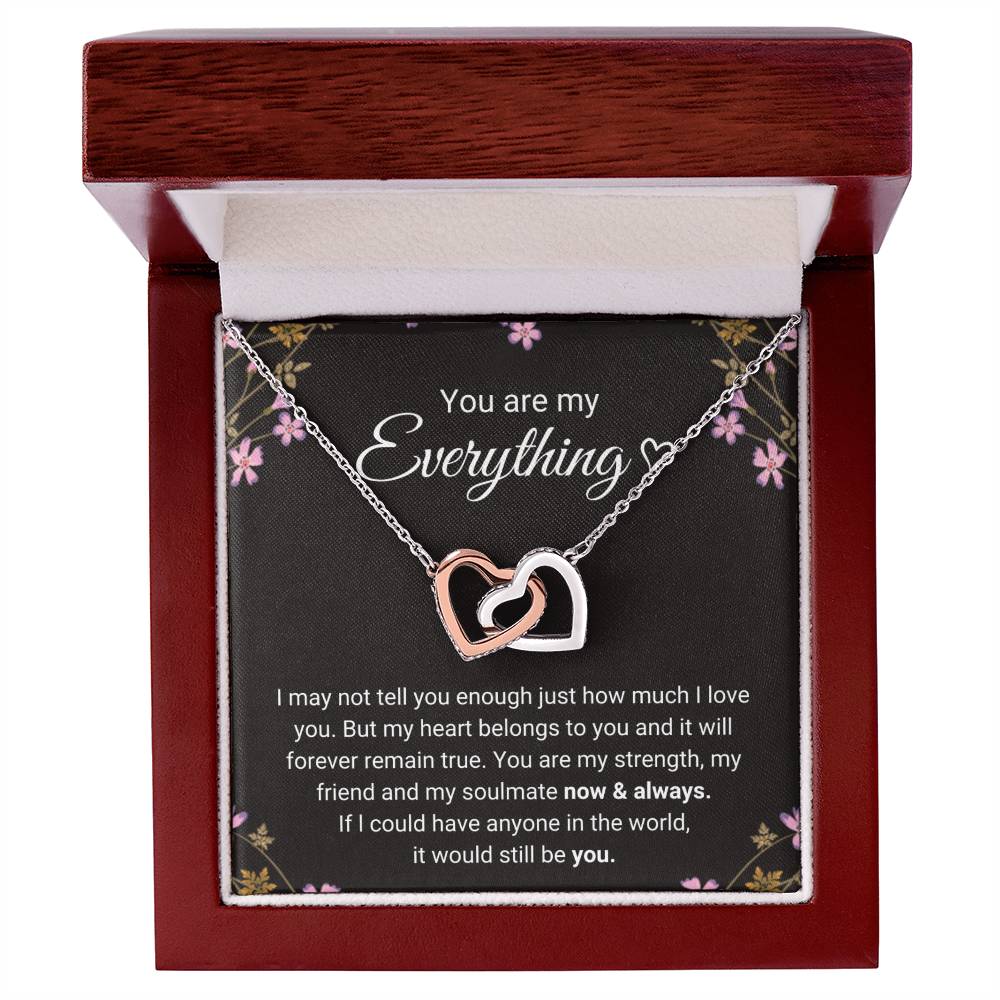 Connected By Hearts - Necklace Interlocking Hearts Necklace