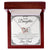 To My Daughter - Interlocking Heart Necklace Interlocking Hearts Necklace