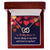 To My Love - You Are Always On My Mind And Forever In My Heart - Interlocking Hearts Necklace