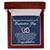 To My Daughter - Graduation Proud Interlocking Hearts Necklace